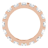 14K Rose 2 1/2 CTW Natural Diamond Eternity Band Size 6